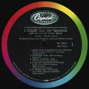 LP - Judy Garland - I Could Go On Singing - Scranton Pressing
