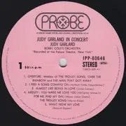 LP - Judy Garland - In Concert - Promo+OBI, insert