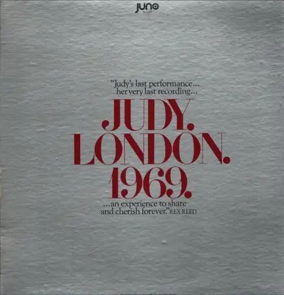 Judy Garland - Judy. London. 1969.