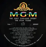 LP - Judy Garland - The Judy Garland Story: The Star Years!