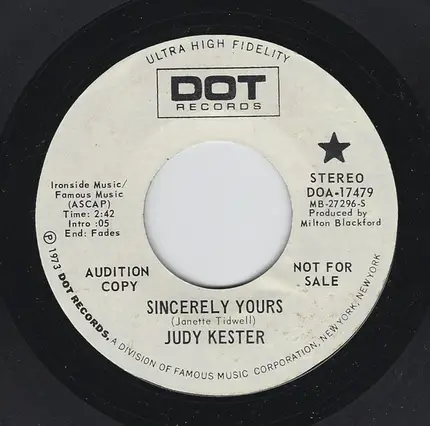 Judy Kester - Sincerely Yours