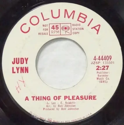 Judy Lynn - Evil on Your Mind / A Thing of Pleasure