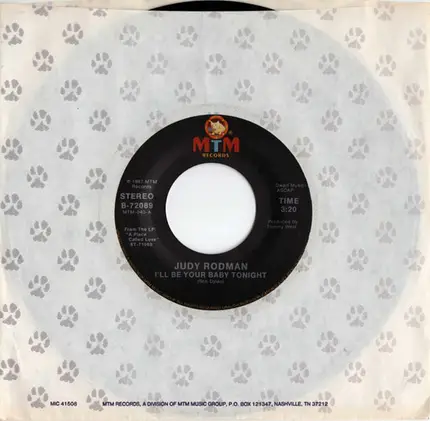 Judy Rodman - I'll Be Your Baby Tonight / Love Comes From Inside Of You