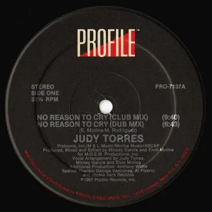Judy Torres - No Reason To Cry