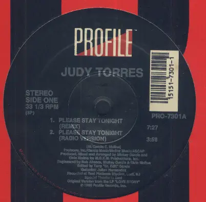 Judy Torres - Please Stay Tonight