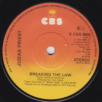 Judas Priest - Breaking The Law