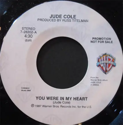 Jude Cole - You Were In My Heart