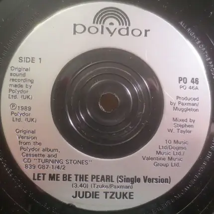 Judie Tzuke - Let Me Be The Pearl