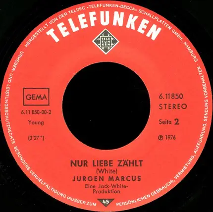 Jürgen Marcus - Der Tingler Singt Für Euch Alle