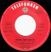 7inch Vinyl Single - Jürgen Marcus - Engel Der Nacht