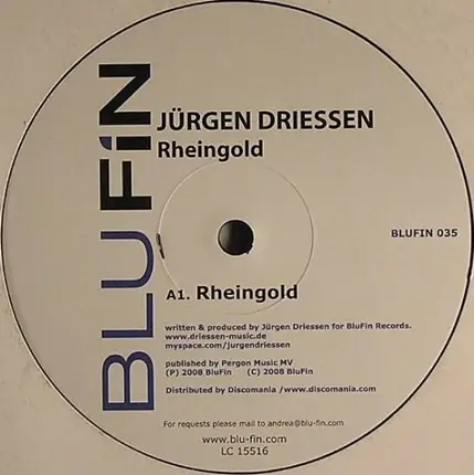 Jürgen Driessen - Rheingold / Sing Sang