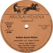 10'' - Jürgen Goslar - Berümte Deutsche Balladen - Sonderauflage