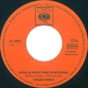 7inch Vinyl Single - Jürgen Herbst - Wenn Es Nacht Wird In Montana