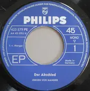 7inch Vinyl Single - Jürgen von Manger - Der Abschied / Wissen Ist Macht