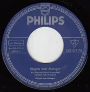 7inch Vinyl Single - Jürgen von Manger - Der Unteroffiziers-Untericht / Der Troubadour
