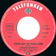 7inch Vinyl Single - Jürgen Marcus - Auf Dem Karussell Fahren Alle Gleich Schnell