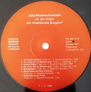 LP - Jürg Neuenschwander - Volkslieder/Volkstänze