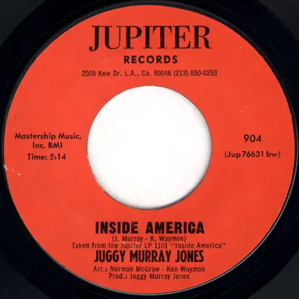 Juggy Murray Jones - Inside America / Disco Extraordinaire
