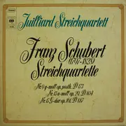 Double LP - Schubert (Juilliard) - Streichquartette Nr. 9, Nr. 13 & Nr. 15 - red eye / Gatefold