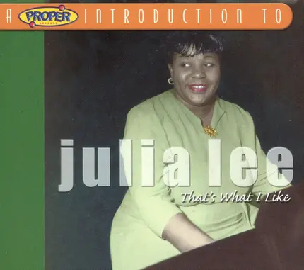 Julia Lee - That's What I Like
