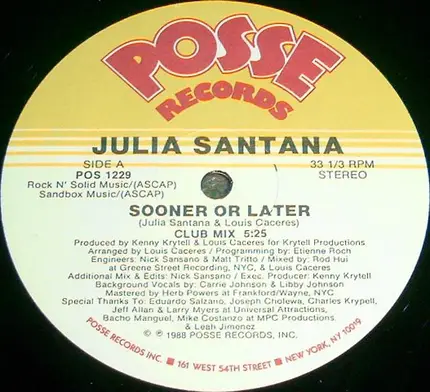 Julia Santana - Sooner Or Later