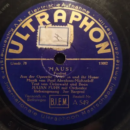 Julian Fuhs Und Sein Orchester - Good Night ! / Mausi