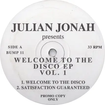 Julian Jonah - Welcome To The Disco EP Vol. 1