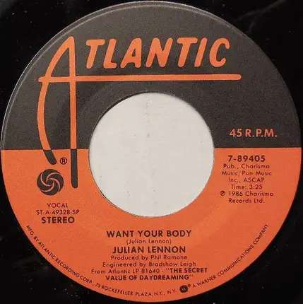 Julian Lennon - Want Your Body