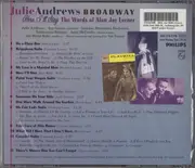 CD - Julie Andrews - Broadway; Here I'll Stay; The Words of Alan Jay Lerner
