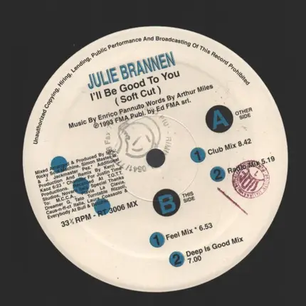 Julie Brannen - I'll Be Good To You (Soft Cut)