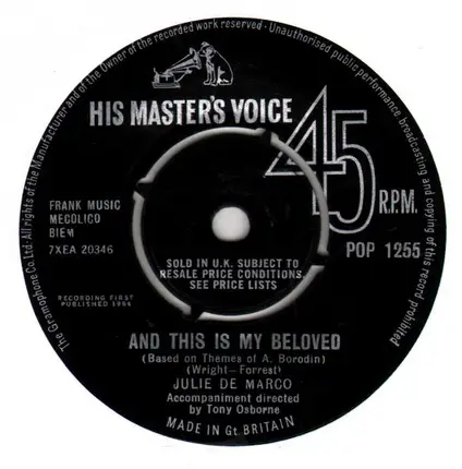 Julie De Marco - Bless This House / And This Is My Beloved
