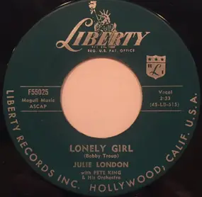 Julie London With Pete King And His Orchestra - Lonely Girl / September In The Rain