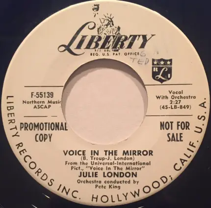 Julie London - It's Easy / Voice In The Mirror