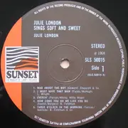 LP - Julie London - Sings Soft & Sweet