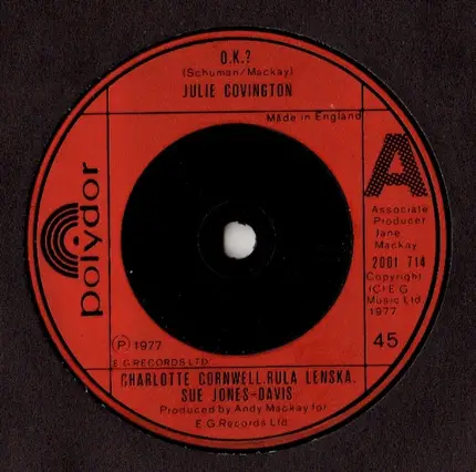 Rock Follies / Charlotte Cornwell - O.K.? / B-Side