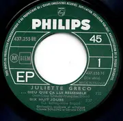 7inch Vinyl Single - Juliette Gréco - 21e Série - EP