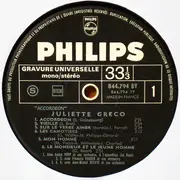LP - Juliette Gréco - Accordéon