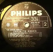 LP - Juliette Gréco - Les Amours Perdues