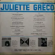 LP - Juliette Gréco - Les Grandes Chansons De Juliette Gréco
