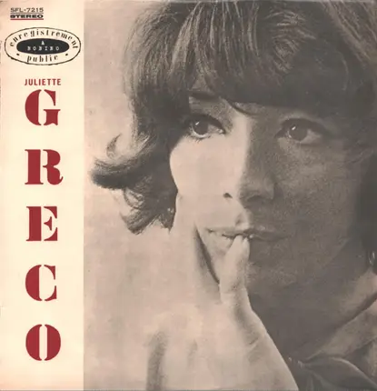 Juliette Gréco Avec Henri Patterson Et Son Ensemble - À Bobino