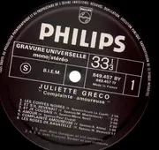 LP - Juliette Greco - Complainte Amoureuse