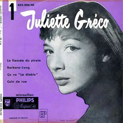 Juliette Gréco - La Fiancée Du Pirate (1re Série)