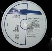 LP - Juliette Gréco - Edition La Chanson Vol. XI
