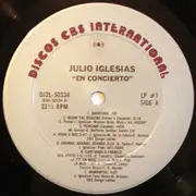 Double LP - Julio Iglesias - En Concierto