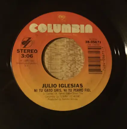 Julio Iglesias - Ni Te Tengo, Ni Te Olvido / Nu Tu Gato Gris, Ni Tu Perro Fiel