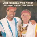 7inch Vinyl Single - Julio Iglesias & Willie Nelson - To All The Girls I've Loved Before