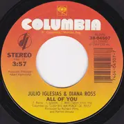 7inch Vinyl Single - Julio Iglesias & Diana Ross - All Of You