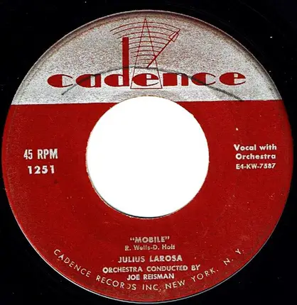Julius La Rosa - Mobile / I Hate To Say Hello