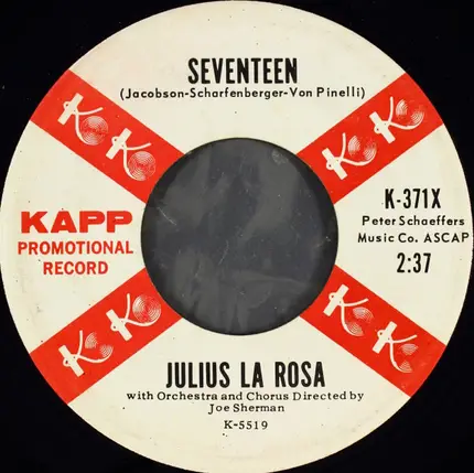Julius La Rosa - Let Your Lips Tell Me