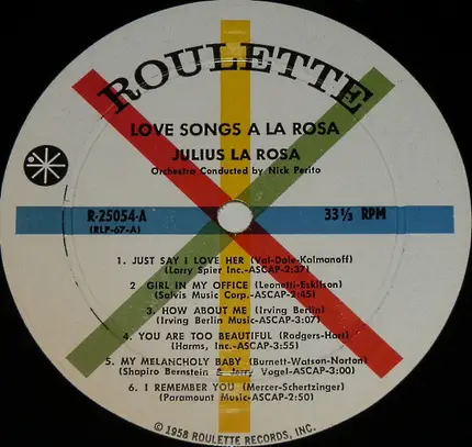 Julius La Rosa - Love Songs a La Rosa
